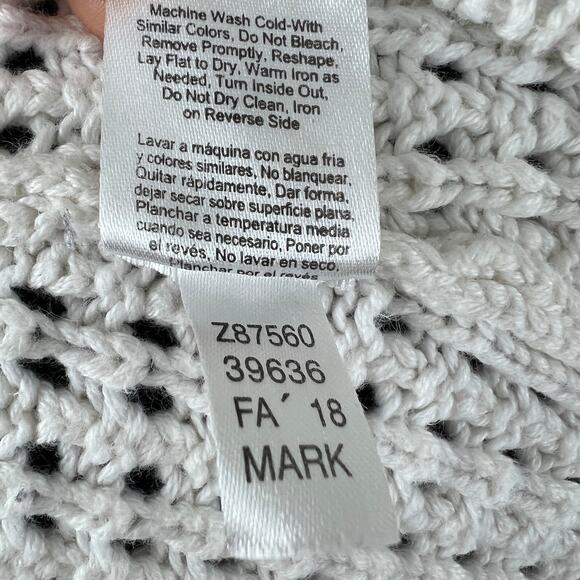 VENUS Pink White Sweater Dip-Dye Boat Neck 3/4 Sleeve Drop Shoulder Size Large L - Picture 8 of 8